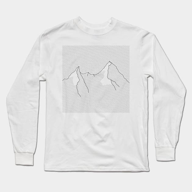 Mountain Range Long Sleeve T-Shirt by euglenii